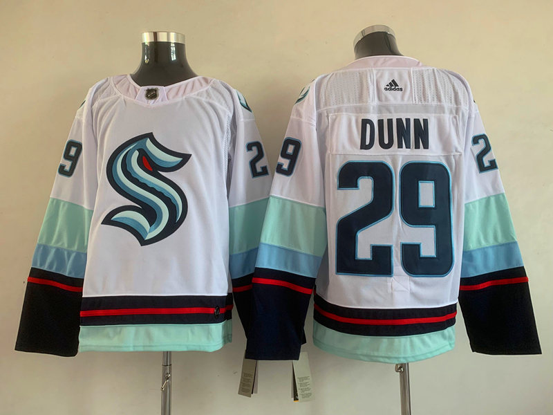 Men's Seattle Kraken Vince Dunn #29 White Home Breakaway Jersey